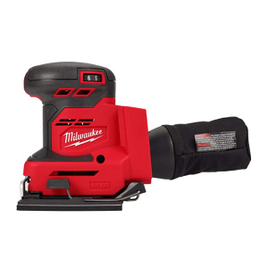 เครื่องขัดกระดาษทราย (แบบสี่เหลี่ยมไร้สาย) MILWAUKEE No.M18 BQSS-0 Sandpaper Polisher 18V 11,000-13,000/minute : Type Square/6 Step , 1.4 kg.