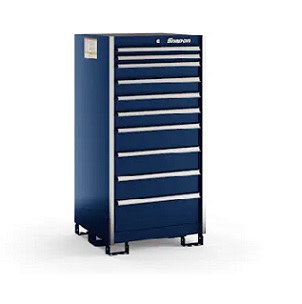 SNAP-ON No.KSSE101AAPCN 10-Drawer Standard Eye-Level (Royal Blue with Brushed Trim)