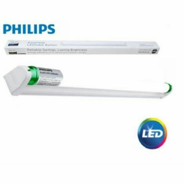 ชุดหลอดไฟพร้อมราง PHILIPS Essential LEDtube Batten No.BN015C SE 1xTLED L1200 T8 20W 6500K Day Light