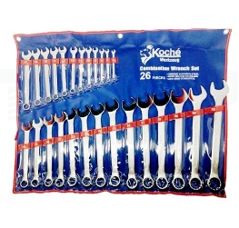 ชุดประแจแหวนข้าง KOCHE Ring Wrench Set , 6-32 mm. (26pcs/set)