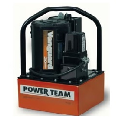 POWER TEAM No.PE302S Electric 2-Speed Pump - Single-Acting, 1 hp, 1.25 gal Reservoir, 280.0 in³ Usable Capacity, 30 in³/min Flow at Max psi, 110/115 V, 50/60 Hz