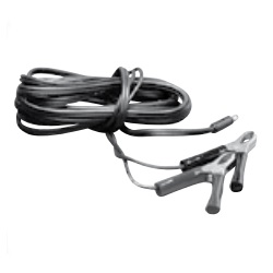 POWER TEAM No.37045 Auxiliary Power Cord  for use with any 12  or 24VDC battery. Wt., 0.2 lb. Caution: For  use on negative ground systems only