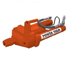 POWER TEAM No.SJ3010 Post Tension Jack with Spring Seater, 0.60&quot; Strand, 30 Ton Capacity, 10&quot; Stroke