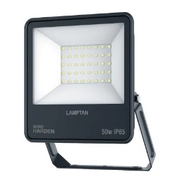 โคมไฟดาวน์ไลท์สี่เหลี่ยม LED LAMPTAN Floodlight Nero Harden IP65 , 50W / Daylight