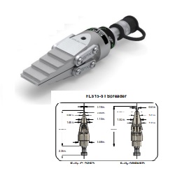 POWER TEAM No.FLS15-ST Hydraulic Lightweight Flange Spreader Stepped 10000 psi 0.197x0.59 (inches) , 7.00 lbs