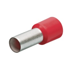 KNIPEX No.97 99 337 Wire Ferrules With Plastic Collar , 8AWG , 22mm. (Red)