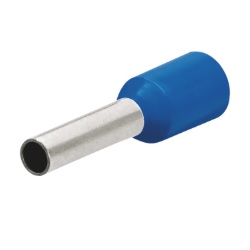 KNIPEX No.97 99 354 Wire Ferrules With Plastic Collar , 14AWG , 16mm. (Blue)