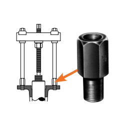 POWER TEAM No.8000 Male Threaded Adapters , 1/4&quot; - 20&quot;