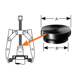 POWER TEAM No.8076 Step Plate  6 Adapter Set for 8068-8073