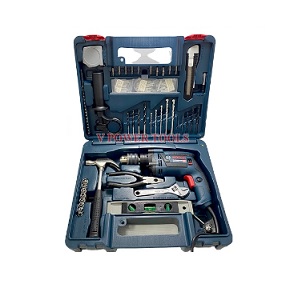 สว่านกระแทก BOSCH NO.GSB 13RE (06012271K3) Set Impact drill 13mm. 650W