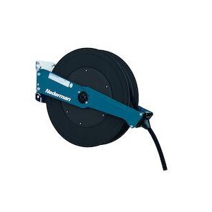 NEDERMAN No.30800788 Hose reel Ser 889 for 10 m. 1/2&quot; (Black drum / Blue arm)