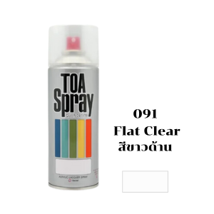 สีสเปรย์ TOA No.091 Spray paint : Flat-Clear , 400cc