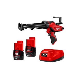 ปืนยิงซิลิโคนไร้สาย MILWAUKEE No.M12 PCG/310C-402 Caulking Gun (Charger , 2x Battery 12V4Ah)