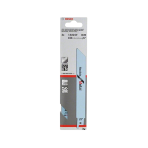 ใบเลื่อยเซเบอร์ซอว์ โลหะ BOSCH NO.S922EF (2608656038) Sabresaw Blade : Metal (2 Pcs./Pack)