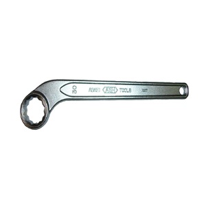 ประแจแหวนหัวเดี่ยว (หัวงอ 45องศา) ญี่ปุ่น ASAHI Single offset ring wrench : Bent head 45° , 14mm. (Made in Japan)