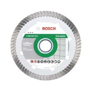 ใบตัดเพชร BOSCH No.2608603610 Diamond cutting disc (Turbo for Ceramic) , 4&quot;