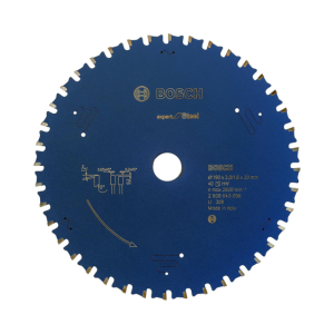 ใบเลื่อยวงเดือนตัดเหล็ก BOSCH No.2608643056 Circular Sawblade (Expert for Steel) , 7&quot; x 40T