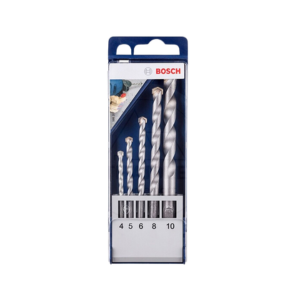 ชุดดอกเจาะปูน BOSCH No.2608578781 Concrete Drill Bit Blue Box set : CYL-2 , 4/5/6/8/10 mm. (5 Pcs)