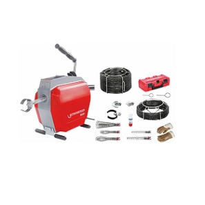 ROTHENBERGER NO.72675 R600, Pipe Cleaning Machine, 230V (72687) with Spiral/Tool set 22mm.