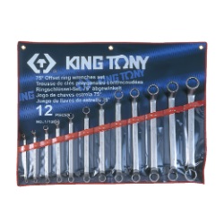 ชุดประแจแหวน คอ 75องศา  KING TONY NO.1712MR Set Box Wrenches , 6x7-30x32 (12pcs/set)