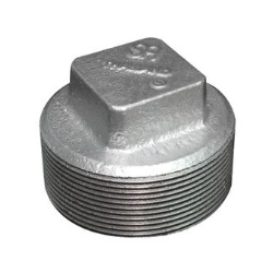 ปลั๊กอุดเหล็ก Galvanized Square Plug , 1.1/4&quot;