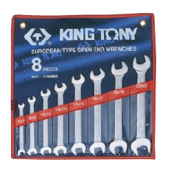 ชุดประแจปากตาย KING TONY NO.1108SR Set Combination Wrenches , 1/4&quot;x5/16&quot;-13/16&quot;x7/8&quot;mm. (8pcs/set)