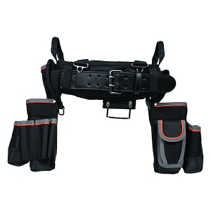 KLEIN NO.55428 Tradesman Pro Electricians Tool Belt, L, Size 35'' to 39'' (889 to 990.6 mm), Weight 4.16 lbs. (1.89 kg)