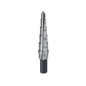 KLEIN NO.59005 High Speed Steel Step-Drill Bits-Inch Size (3/16 to 1/2)