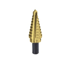 KLEIN NO.59003T Titanium-Nitride Coated Step-Drill Bits Size (1/4 to 3/4)