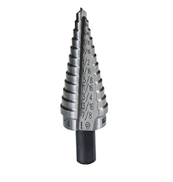 KLEIN NO.59025 High Speed Steel Step-Drill Bits-Metric Size (4mm. to 12mm.)