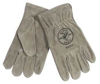 KLEIN NO.40006 Cowhide Drrivers Gloves (Size Large)