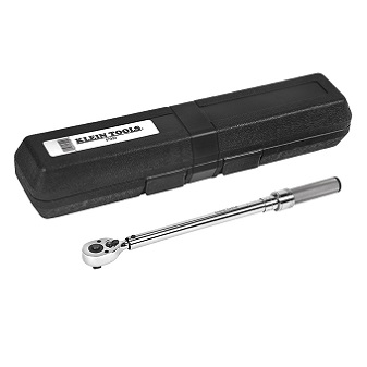 KLEIN NO.57000 Micro-Adjustable Torque-Sensing Wrenches With Square-Drive Ratchet Head Size 3/8&quot;