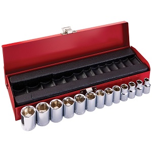 KLEIN NO.65506 13-Piece 3/8-Inch Drive Socket Set-Metric Weight (1.33 IBS)