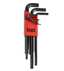 KLEIN NO.BLMK10 Set Wrench Ball Hex 1.5-10mm. (9pcs/set)