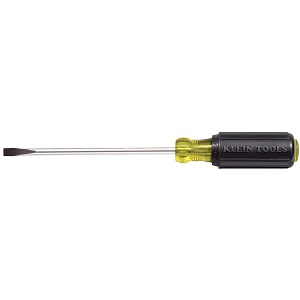 KLEIN NO.605-4 Cabinet Tip Screwdrivers HD Round Shanks size 6mm x 4&quot; (102mm)