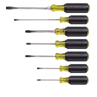 KLEIN NO.85076 7-Piece Cushion Grip Screwdriver Set