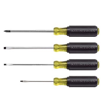 KLEIN NO.85484 4-Piece Miniature Cushion Grip Screwdriver Set