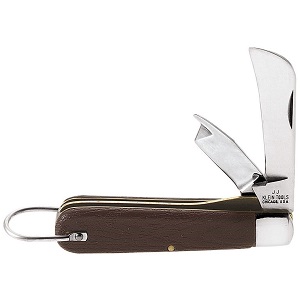 KLEIN NO.1550-10 2-Blade Pocket Knife -Sheepfoot and Insulation-Slitting Blades