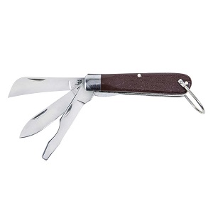 KLEIN NO.1550-6 3-Blade Pocket Knife-Sheepfoot Spearpointand Screwdriver-Tip Blades