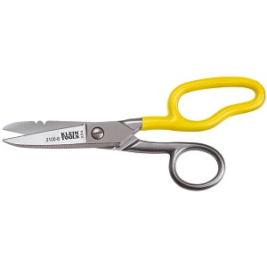 KLEIN NO.2100-8 Stainless Steel Electricians Scissors - Stripping Notches Size 6-5/16 (160mm.)