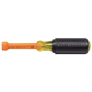 KLEIN NO.630-3/16-INS Insulated Cushion Grip Nut Drivers size 6-3/4&quot; (171mm.)