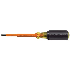 KLEIN NO.601-4-INS Insulated Cabinet Tip Screwdrivers Size 4&quot; (102mm.)