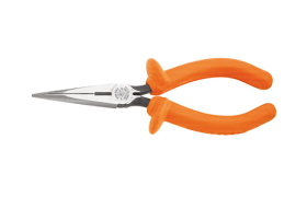 KLEIN NO.D203-6-INS Insulated Standard Long Nose Pliers size 6-7/8&quot; (175mm.)