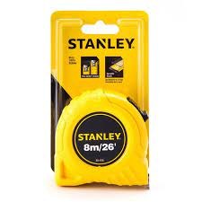 STANLEY NO.30-456N ขนาด 8 M. ตลับเมตร สีเหลือง Global Tape