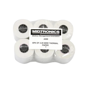 MIDTRONICS NO.A095 Thermal Printer Paper, 6pcs/Pack, for EXP Series, GR8 Series, HYB-1000, MDX Series