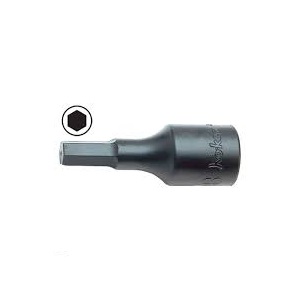 ลูกบ๊อกซ์เดือยโผล่ 6P KOKEN NO.4012M-L140-10 1/2&quot;Dr. Inhex Bit Socket, L 140mm. Size 10mm.