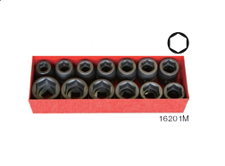 ชุดลูกบ๊อกซ์ลมขอบบาง KOKEN NO.16201M-01 Thin Walled Deep Impact Socket Set , 3/4&quot; 13 Pcs