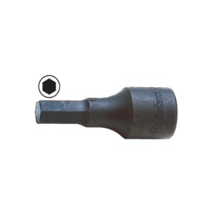 บ็อกซ์เดือยโผล่ดำ 6P KOKEN NO.3012A-L52-5/32 3/8&quot;Dr. Inhex Bit Socket, L 52mm. Size 5/32&quot;