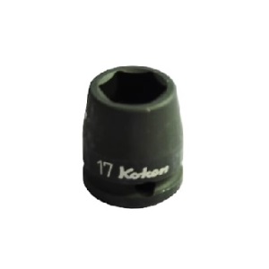 ลูกบ๊อกซ์ลมสั้น KOKEN NO.14400M-9 1/2&quot;Dr. Impact Sockets, 9mm. L 38, 6P