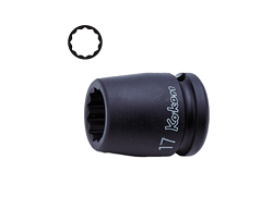 KOKEN NO.14405A-7/8 1/2&quot;Dr. Impact Sockets, 7/8&quot; 12P ลูกบ๊อกซ์ลม สั้น